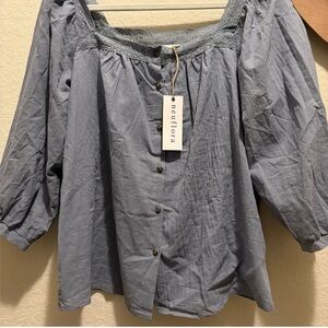 Neuflora Byron Women's gray Button-Up Blouse